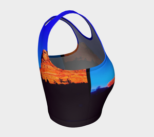 Red Rocks ⦁ Athletic Crop Top
